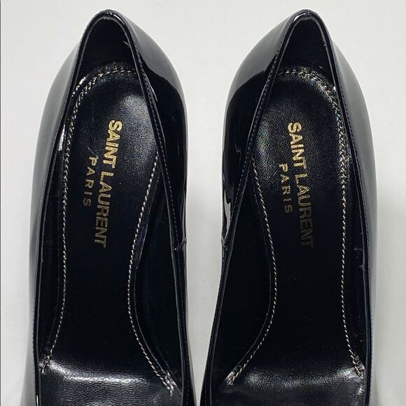 Saint Laurent Opyum Point-Toe Patent Leather Pumps size 36.5 - Picture 3 of 12